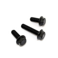M8*100mm hex flange head bolt carbon steel black 45# mild steel with serrated stainless steel 304 316 zinc plated